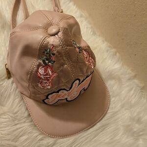 Call it Spring Baseball handbag Pink Embroidered " Girl Gang" With Flowers